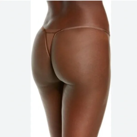 NWT SKIMS Summer Mesh String Thong in Jasper - Picture 2 of 4